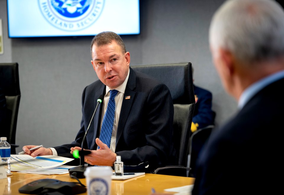 Acting Secretary Gaynor Participates in an Inauguration Brief with Vice President Pence