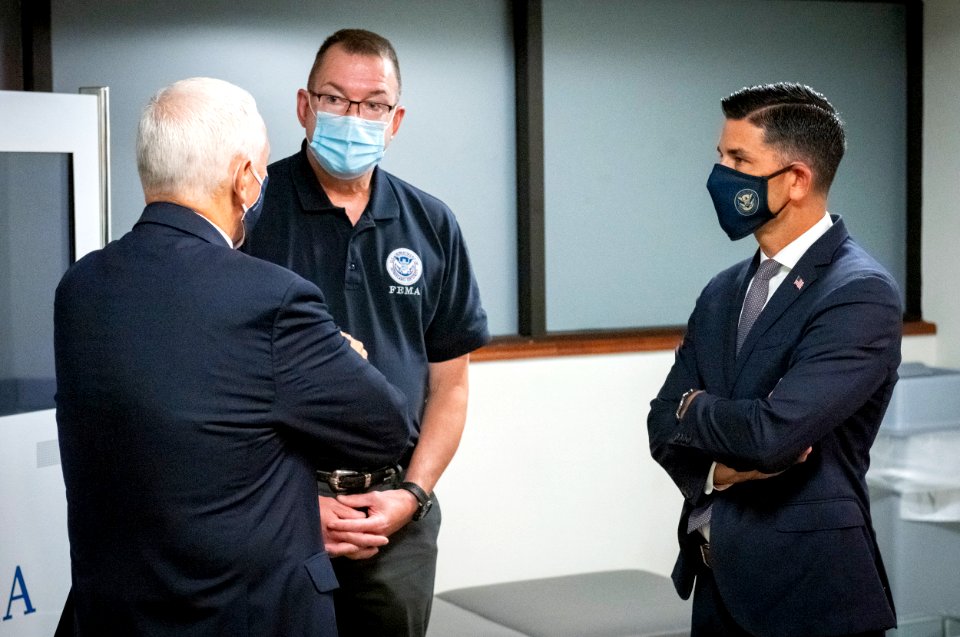 Acting Secretary Wolf Participates In a Hurricane Laura Briefing at FEMA (50290735553)