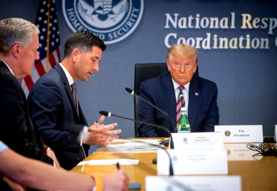 Acting Secretary Wolf Participates In a Hurricane Laura Briefing at FEMA (50291409986)