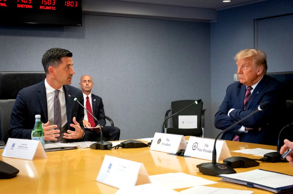 Acting Secretary Wolf Participates In a Hurricane Laura Briefing at FEMA (50291410446)