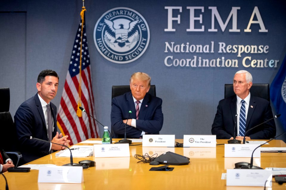Acting Secretary Wolf Participates In a Hurricane Laura Briefing at FEMA (50291555607)
