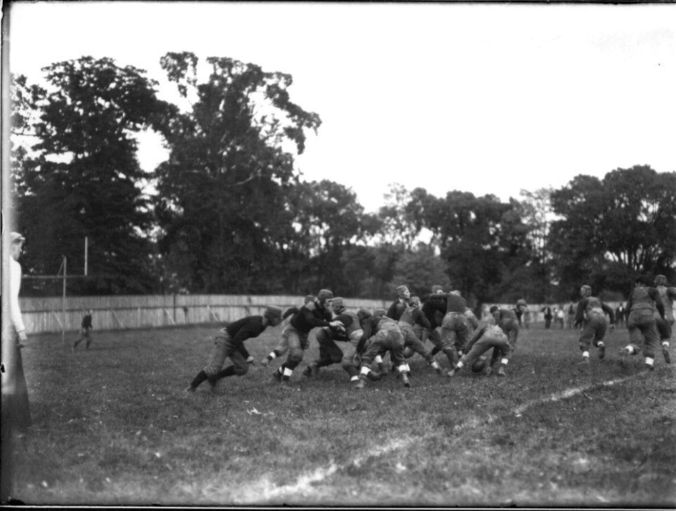 Action at Miami-Wilmington football game 1911 (3195530998)