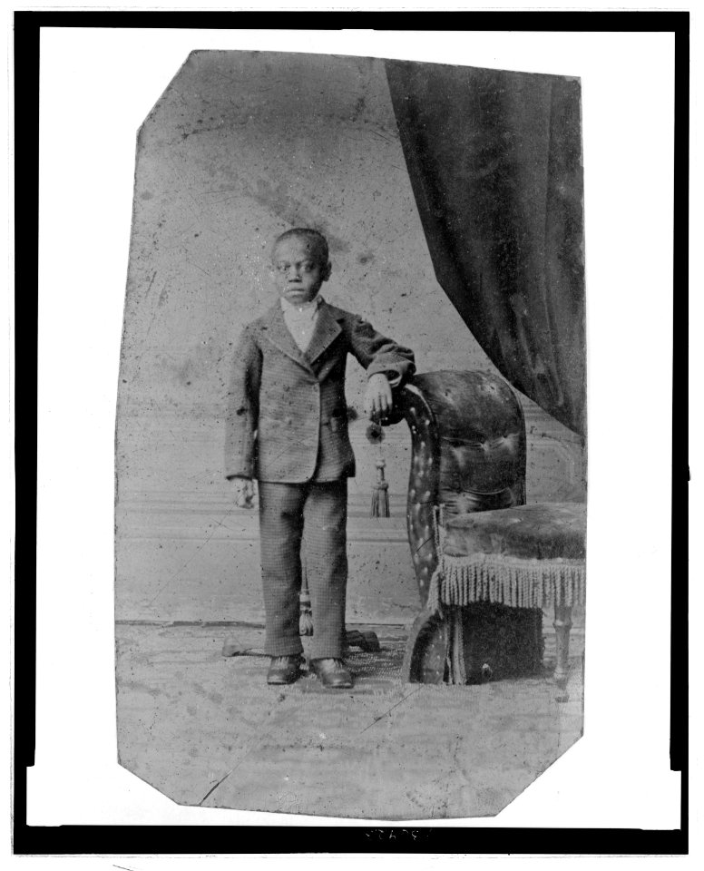 African American boy, full-length portrait, standing LCCN2006688044