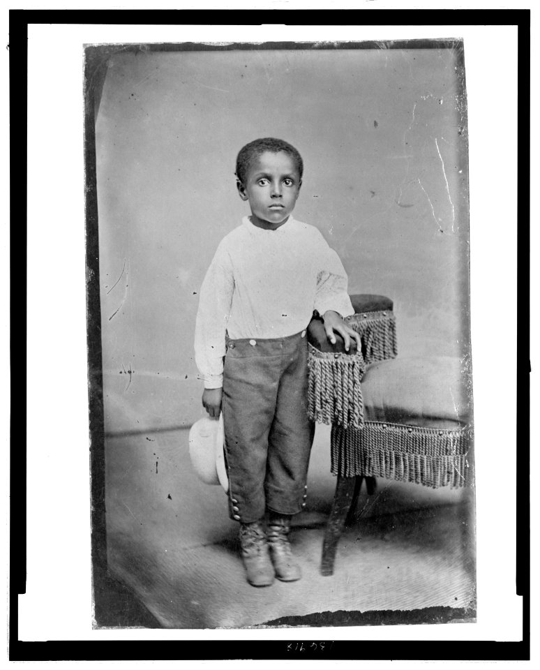 African American boy, full-length portrait, standing LCCN2006688038