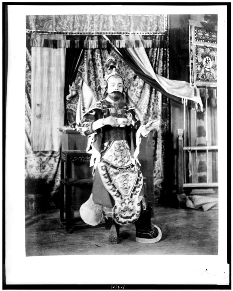 Actor from Theatre Annamite, full-length portrait, in costume, Paris Exposition, 1889 LCCN94500826