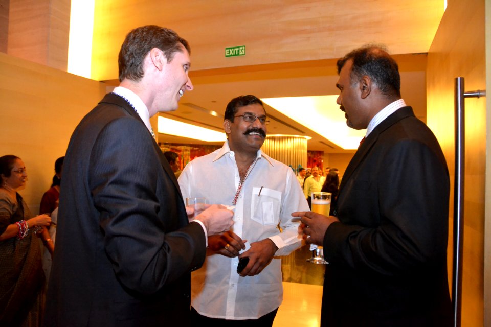 Actor Napoleon at U.S. Consulate Chennai Jennifer to celebrate America’s 236th birthday in Chennai on July 03, 2012