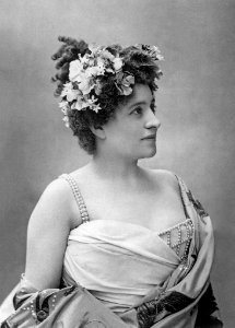 Actress Lucy Berthet in the Thais in the role of JulesMassenet opera Thais, photo Paul Nadar, 1898