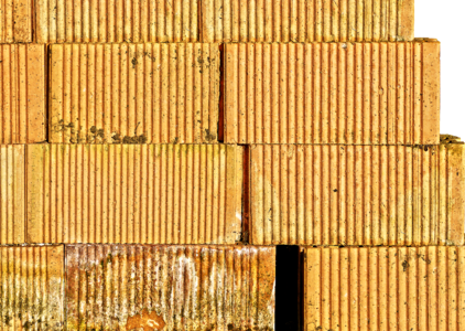 Bricked hauswand facade