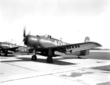 AD Skyraider on the ramp in 1948 USN