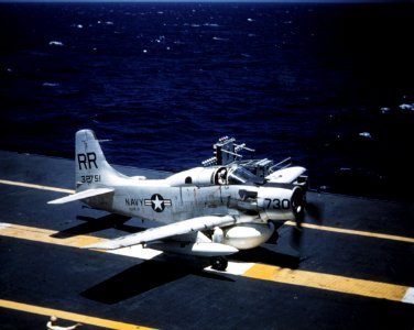 AD-5W on deck USS Kearsarge 1957-58