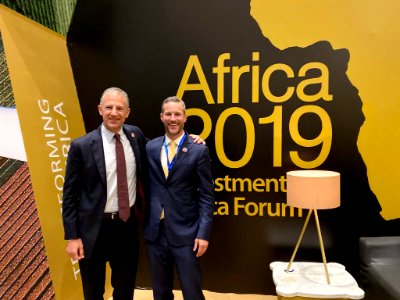 Adam Boehler and Jonathan Cohen at 2019 Africa Investment Forum