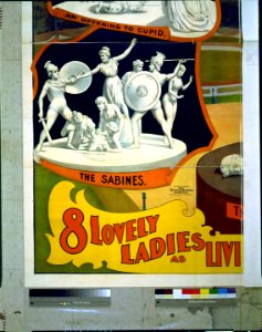 Adam Forepaugh and Sells Brothers America's greatest shows consolidated 8 lovely ladies as living statues illustrating famous art. LCCN98502456
