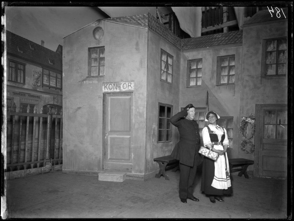 Adam och Eva, Olympiateatern 1902. Föreställningsbild - SMV - OT004