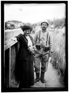 ADAMS, MRS., IN TRENCH LOC hec.06867 photo