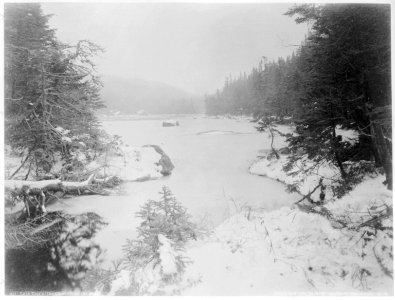 Adirondack Mountains, N.Y. - winter scenes)- Lake Tear of the Clouds, from the outlet LCCN2003677460