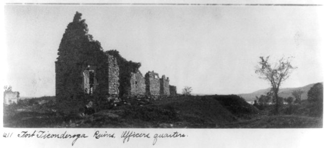 Adirondack Mountains, N.Y.)- Fort Ticonderoga ruins, officers' quarters LCCN2003678345