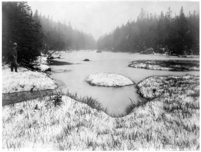 Adirondack Mountains, N.Y. - winter scenes)- Lake Tear of the Clouds, from the head LCCN2003677459