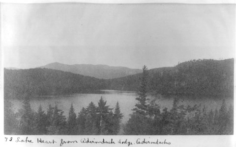 Adirondack Mountains, N.Y.)- Lake Heart from Adirondack Lodge LCCN2003678341 photo