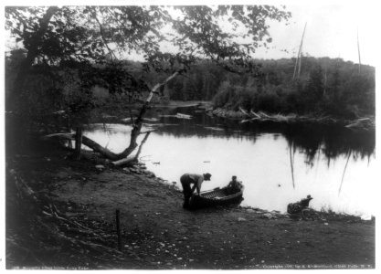 Adirondack Mountains, N.Y.)- Raquette River below Long Lake LCCN2003678336 photo