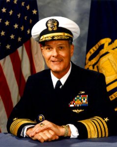 Adm Charles R Larson - official portrait, Superintendent of US Naval Academy