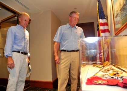 Adm. Chester Nimitz's grandsons at Pearl Harbor 130830-N-IT566-010
