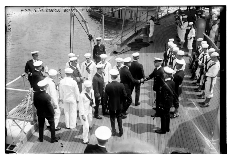 Adm. E.W. Eberle boards ILLINOIS LCCN2014716415