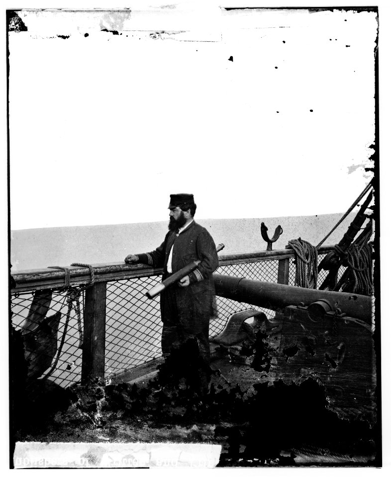 Adm. David D. Porter, Lt. Commander, on deck of U.S. Steamship Fulton. LOC cwpbh.03366