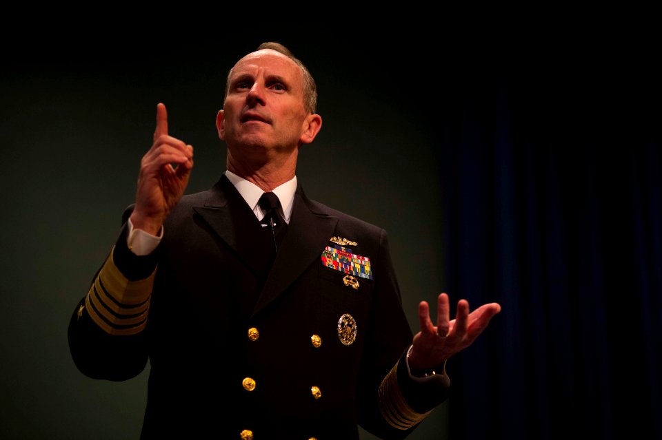 Adm. Greenert at US Naval War College 131025-N-WL435-460