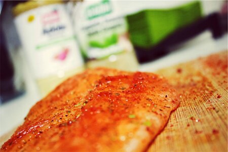 Food cooking cutting board photo