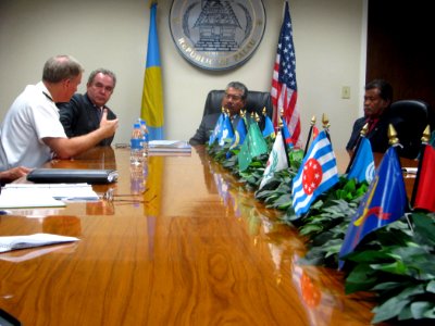 Adm. Walsh and Assistant Secretary Campbell with Palau President Johnson Toriblong (5889851207)