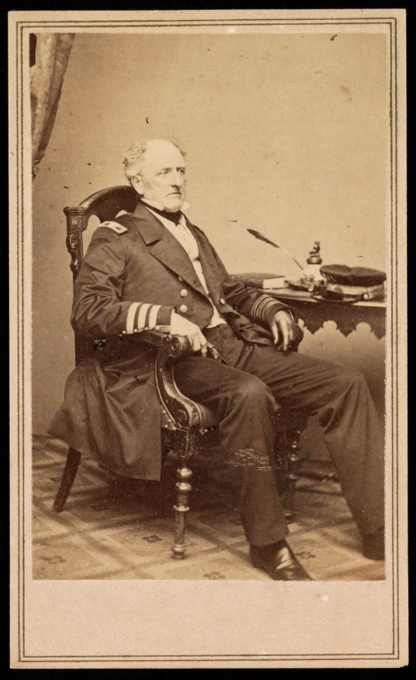 Admiral Franklin Buchanan of the Confederate Navy in uniform) - From photographic negative in Brady's National Portrait Gallery LCCN2016649625