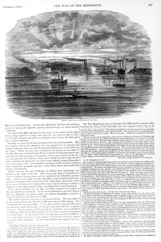 Admiral Porter's fleet at the mouth of the Yazoo LCCN2003663123