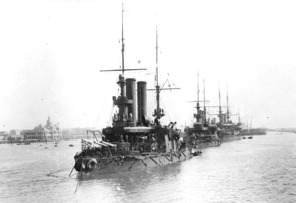 AdmiralUshakov&AdmiralSenyavin&General-AdmiralApraksin1905PortSaid