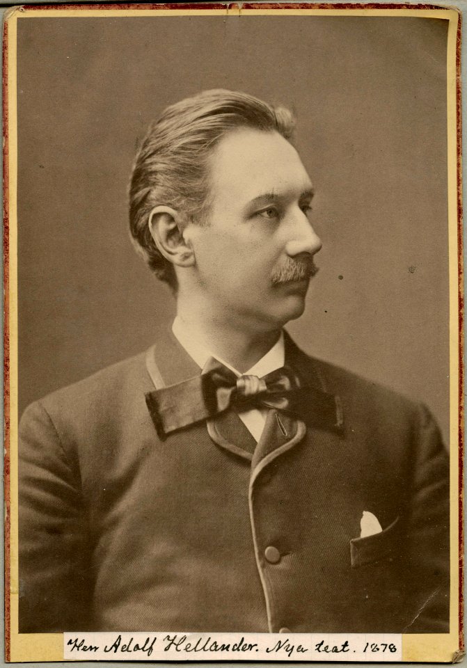 Adolf Hellander, porträtt - SMV - H3 212