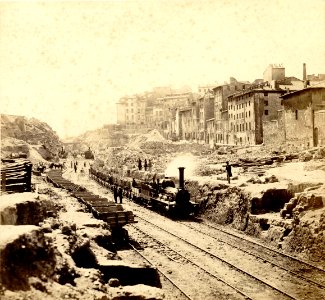 Adolphe Terris - Ouverture de la rue impériale devenue rue de la République à Marseille