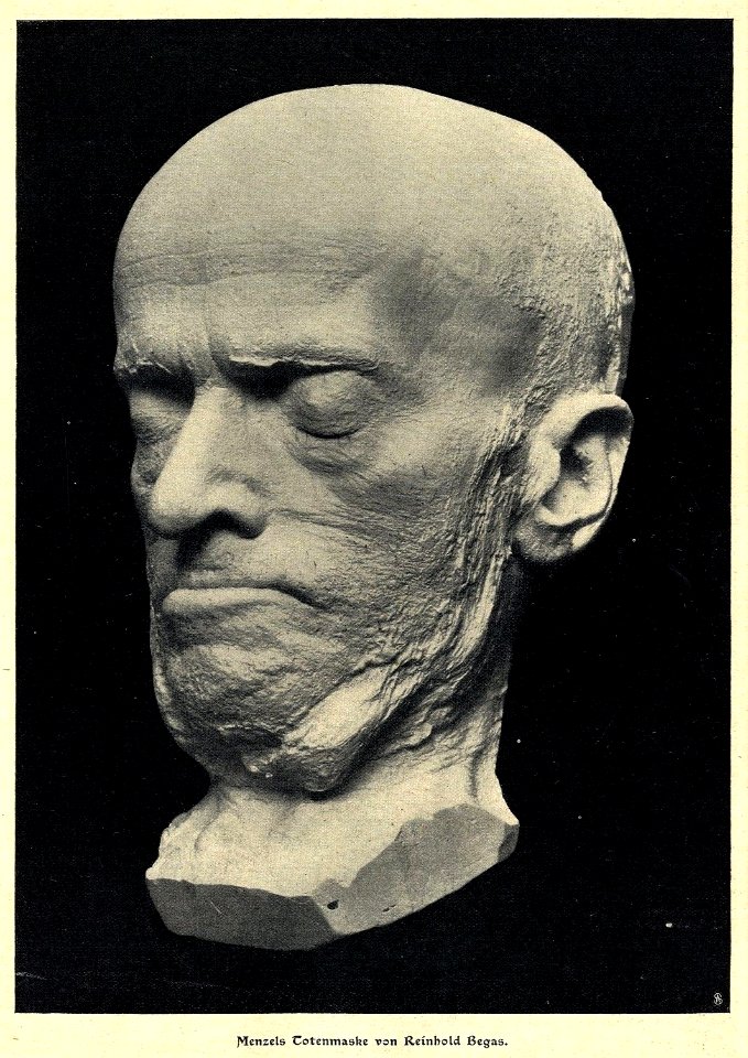 Adolph von Menzels Totenmaske, von Reinhold Begas, 1905