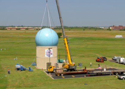 Advanced Technology Demonstrator radar dome installation