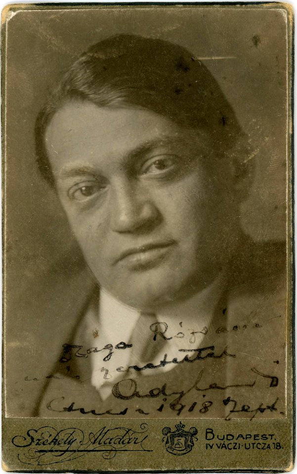 Ady Endre, 1913 ősze (Székely Aladár felvétele)