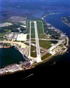 Aerial NS Mayport FL runway 1991