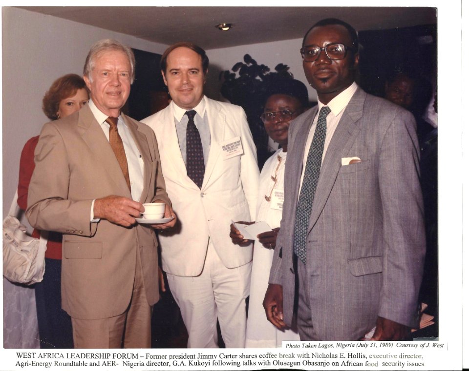 AER-Jimmy Carter at Lagos, July 1989