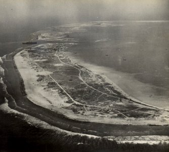 Aerial view of Canton Island
