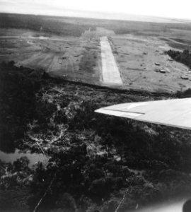 Aerial view of Henderson Field, Guadalcanal, on 22 August 1942 (80-G-12216)