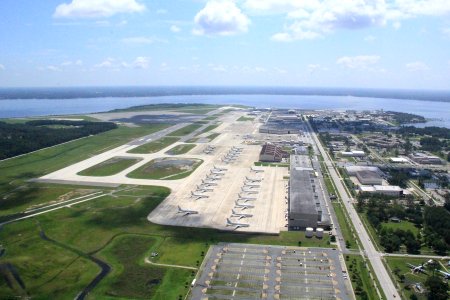 Aerial view of Naval Air Station Jacksonville (180520-N-BO384-001)