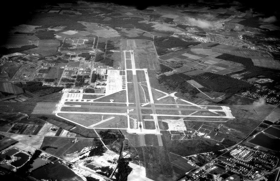 Aerial view of Naval Air Station Oceana in 1976