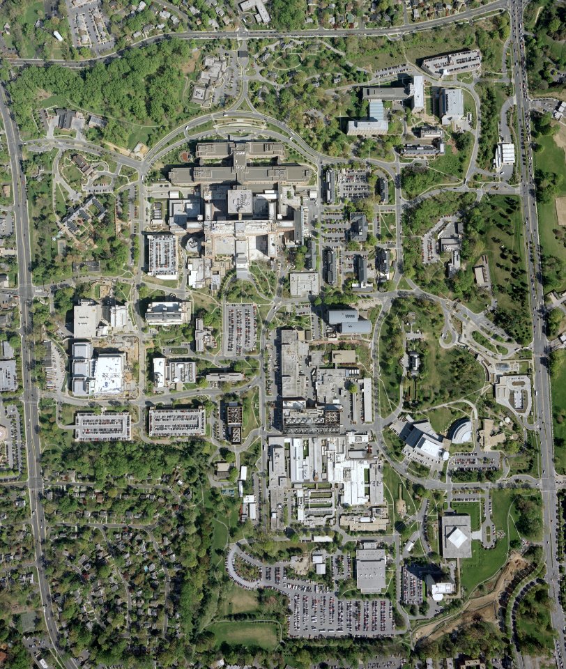 Aerial View of NIH Campus (33950251033)