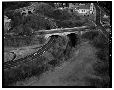 AERIAL VIEW OF P STREET BRIDGE photo