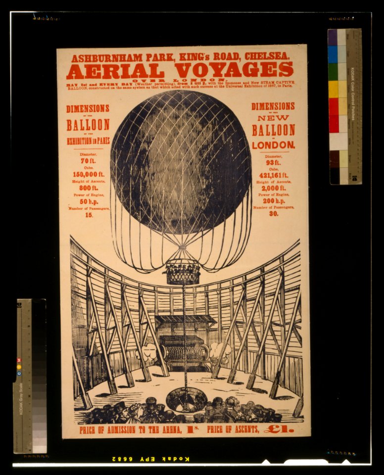 Aerial voyages over London Ashburnham Park, King's Road, Chelsea. LCCN2002713110