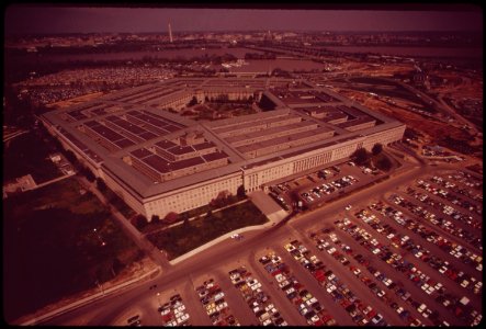 Aerial-view-of-the-pentagon-and-one-of-its-parking-fields-april-1973 7461387396 o