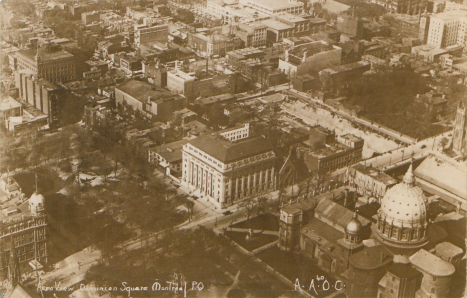 Aero view. Dominion Square, Montreal, P.Q (HS85-10-38632)