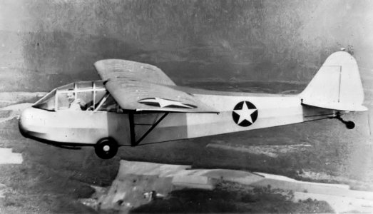 Aeronca TG-5 Glider Trainer in flight